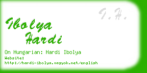 ibolya hardi business card